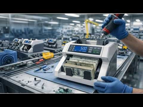 Inside the Banknote Machine Factory: How Money Counters Detect Fake Bills (Full Process)