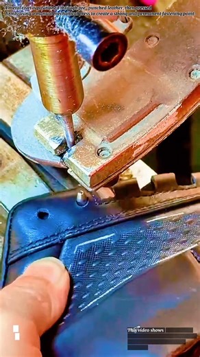 Installing Metal Rivets on Leather Shoes Using Manual Press Machine