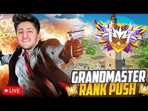 LIVE Rank Push Gold To Grandmaster + Custom Rooms #shortsfeed #freefire