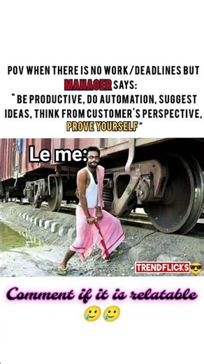 When Manager Says “Do Automation” But There’s No Work 😭 #corporatememes