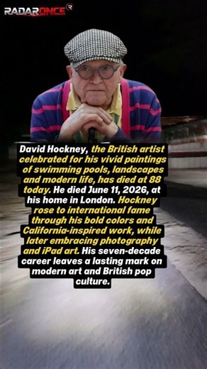 David Hockney, Iconic British Artist Known for Colorful Pool Paintings, Dies at 88 #Short