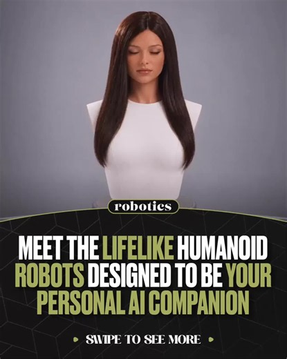 Would you welcome a humanoid robot into your home? 🤖 Realbotix has unveiled Echo, a lifelike AI companion designed for natural conversations, facial expressions, and personalised interactions. Prices start at $11,950, with deliveries expected in 2027. #Robot #robots #robotics #ai #artificialintelligence