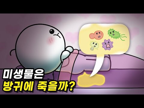 침대에 누워 방귀 뀌면 시트에 있는 미생물들이 죽을까?