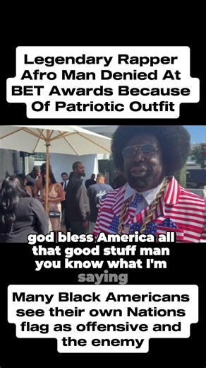Afroman denied at the BET awards for patriotic outfit! #BETAwards #afroman #patriot #conservative
