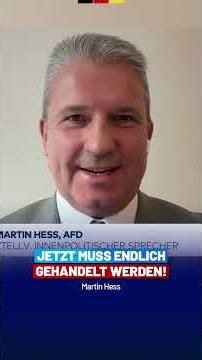 Islamist Terror: AfD Member Talks Straight on WELT! Martin Hess - AfD Parliamentary Group in the ...