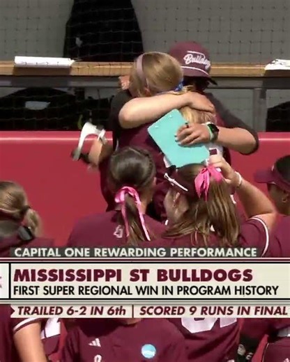 MISSISSIPPI STATE GETS IT FIRST EVER SUPER REGIONAL WIN 🤯