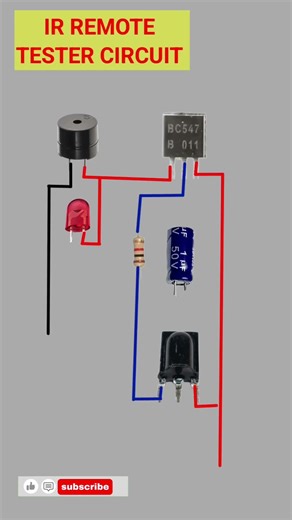 ir sensar remote tester circuit || ir sensar tester#diycircuit #shorts#irremote