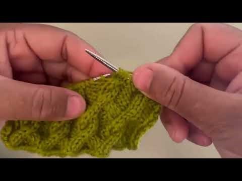 New knitting cable tutorial with Easy knitting channel