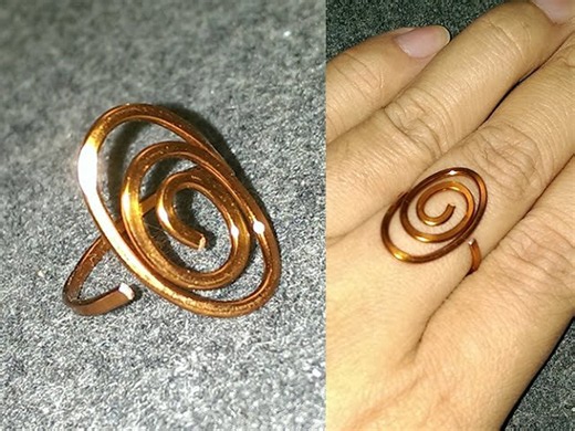 How to make a spiral wire-wrapped ring | Easy DIY jewelry tutorial