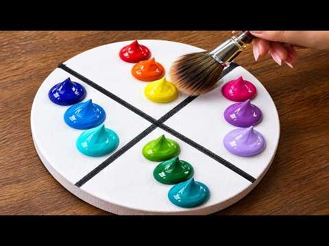 How to Paint a Magical Circular Landscape 🌈✨