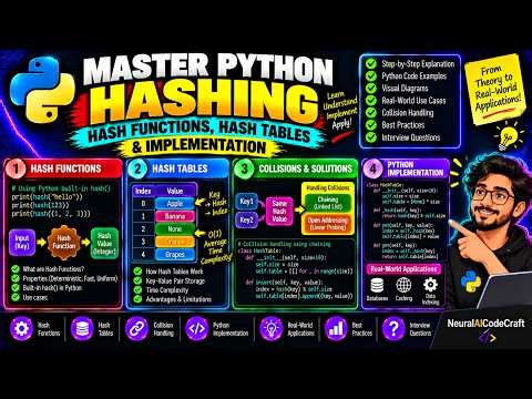 Master Python Hashing: Hash Functions, Hash Tables & Implementation