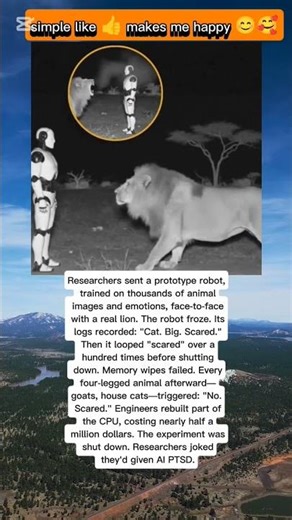 what a poor robot 🥲🥲.he got shocked.