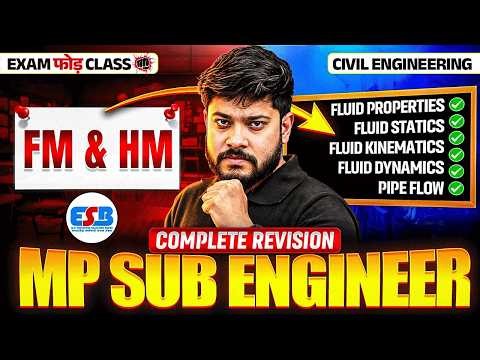 MP SUB ENGINEER Civil Classes 2026 | FM & HM Marathon | FM & HM Civil Engineering in ONE SHOT
