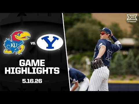 Kansas vs. BYU Highlights (5.16.26) | 2026 Big 12 Baseball