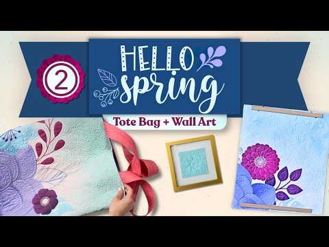 DIY Quilted Tote Bag Tutorial (Lined, No Pattern) 🌸 Hello Spring QAL #2