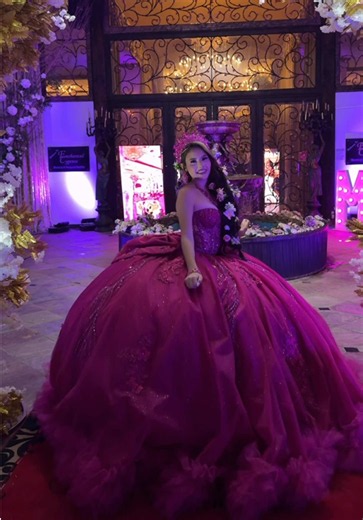 Fuchsia Quinceañera Dress Inspiration