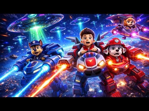 PAW Patrol: Alien Invasion Rescue 🚀👽 | Space Battle Mission | Funny Paw Patrol Animation