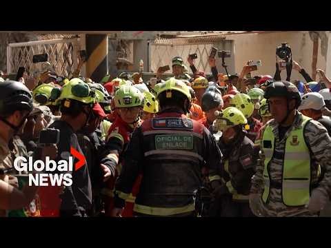 Venezuela earthquake: Security guard rescued after over a week trapped beneath rubble