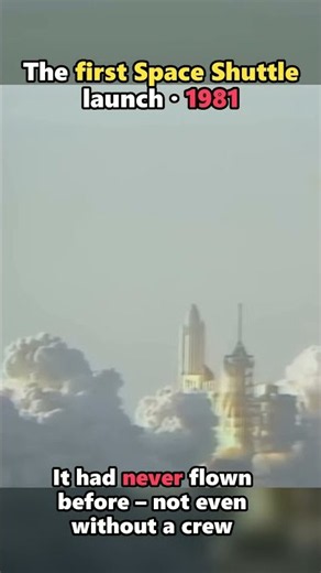 The First Space Shuttle Launch, 1981 – It Had Never Flown Before 🚀🔥 #shorts