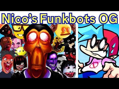 FNF Nico's Funkbots FULL ORIGINAL (72 SONGS) Roblox Horror FNF Mod