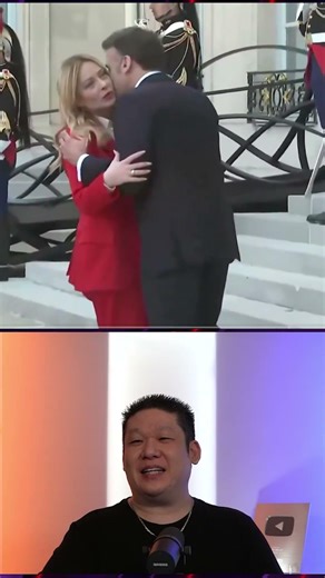 Macron And Meloni's Awkward Hug 😬🤗👀