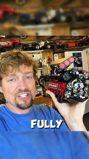 This Tiny RC Car Has a REAL V8 Engine! 🤯🔥 #shorts