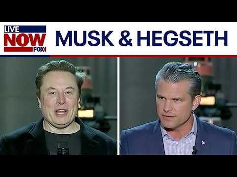 Watch: Pete Hegseth, Elon Musk speak at Starbase