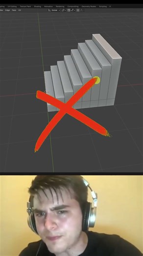 Fastest Way to Create Steps In Blender #3dmodeling #blender #blender3d #blenderbeginner #blendertips