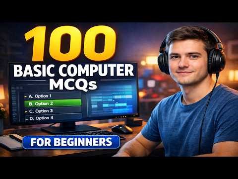 100 Basic Computer MCQs For Beginners 💻📚 | Practice & Test Your Knowledge