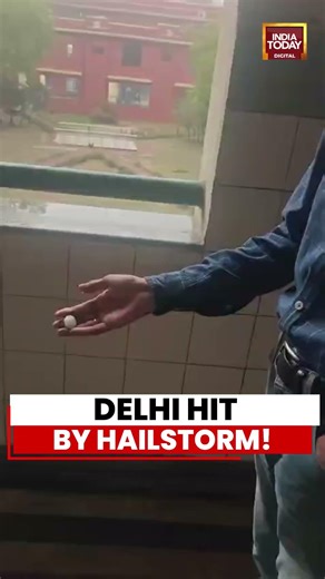 Delhi Hit By Hailstorm | Heavy Rain & Hail Lash East Delhi Amid Weather Chaos #delhi #weather