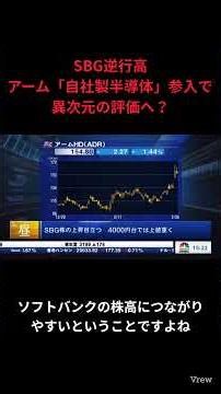 ソフトバンクグループ（SBG）が4日続伸！