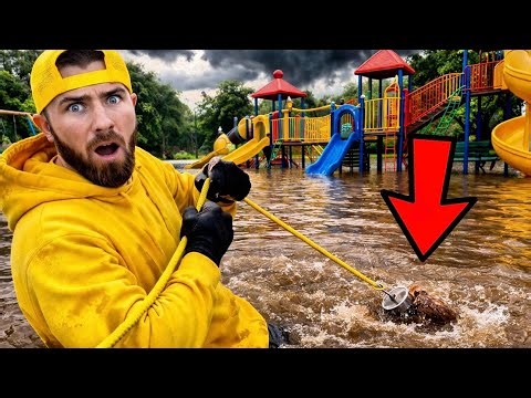 MAGNET FISHING — Who Would HIDE This Under a Playground?!