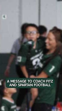 Spartan fans with a message to Coach Fitz and MSU Football