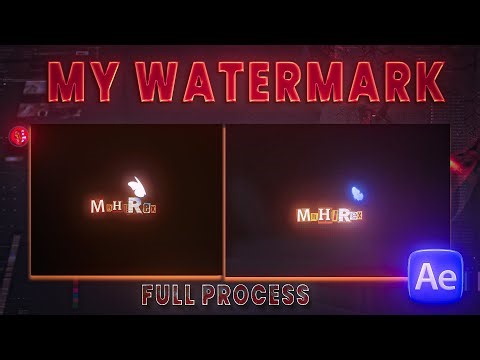 Animated Watermark Tutorial | After Effects Text Animation