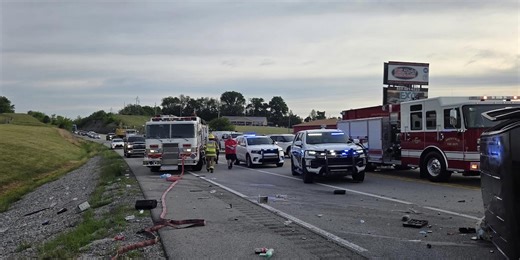 Highway reopened after two-vehicle accident this morning