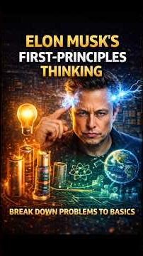 “Elon Musk’s Problem Solving Mindset | First Principles Thinking” #shorts