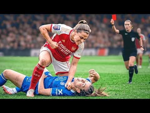 Most BRUTAL Red Cards in Women's Football..(Gone Too Far)