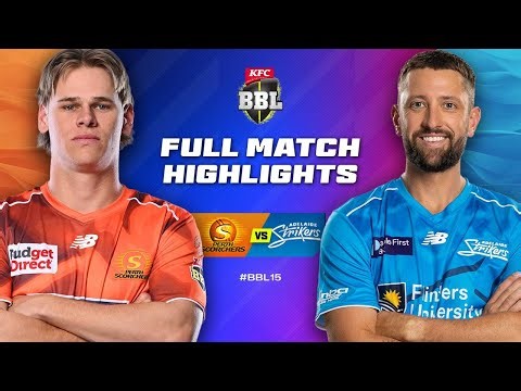 Perth Scorchers v Adelaide Strikers Match Highlights | #BBL15