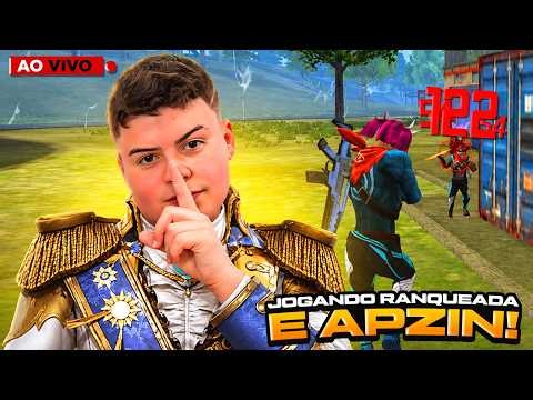 🔴 LIVE! - SEGUNDOU! - JOGANDO RANKEADA E APZIN - PHZIN7 LIVE ON FREE FIRE 🔴