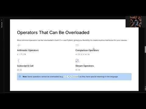 Operator Overloading - Application in c++/python