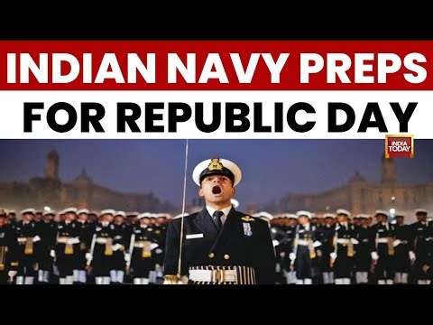 Indian Navy Rehearses Republic Day Parade | Kartavya Path Drill Highlights