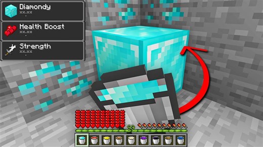 Minecraft, but you can milk any block