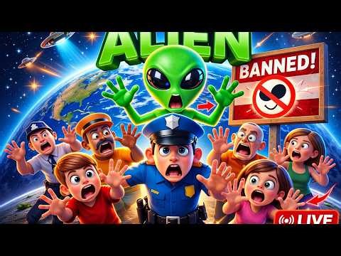 ALIEN BANNER FUNNY GAME PLAY SHOCKING CITY NIGHT SURPRISE 👽#viral #shorts #shortsfeed#youtube