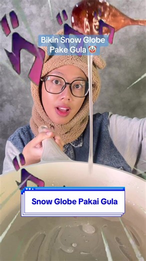 Eksperimen Snow Globe dengan Isomalt
