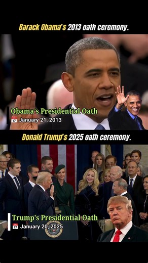 🇺🇸 Obama vs Trump | Two Inaugurations, 12 Years Apart 🇺🇸 #shorts #trending #viral #short #usa #trump