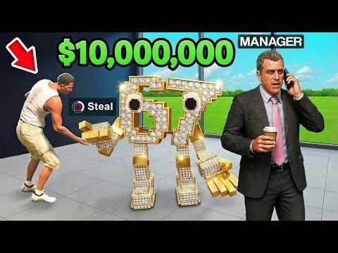 Stealing $1 vs $10,000,000 BRAINROT In GTA 5!