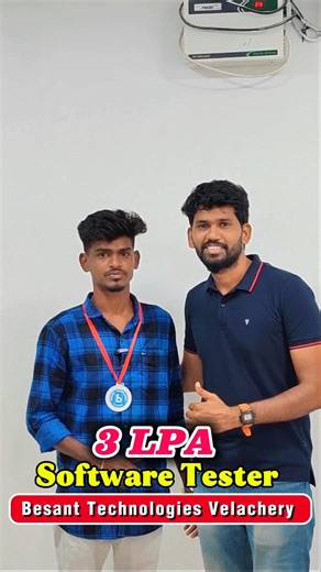 Software Testing Training in Chennai Gets Fresher 3 LPA Job | Besant Technologies Success Story