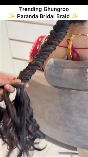 By- @amayasalon_ | ghungroo paranda braid hairstyle #shorts #hairstyle #hair #bridal