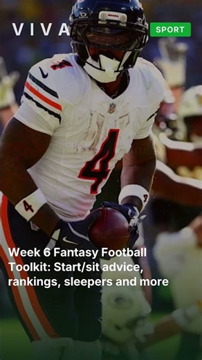Week 6 Fantasy Football Toolkit: Start/sit advice, rankings, sleepers and more #shorts