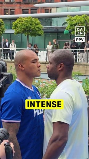 Fabio Wardley & Daniel Dubois’ eyes say it all 😮🍿